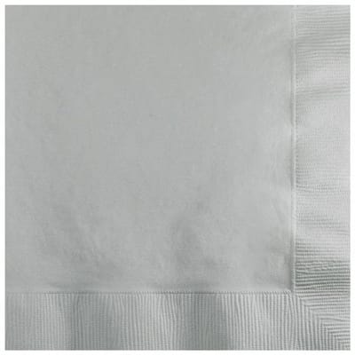 20 kleine servetten in zilvergrijs, 2-laags, 25x25 cm
