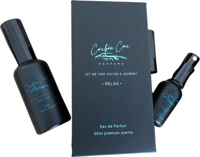 Carbón Car Perfume RELAX (50ml) - autoparfum op basis van geurwetenschap - ONTSPANNING & RUST -  autoparfum - geurverfrisser