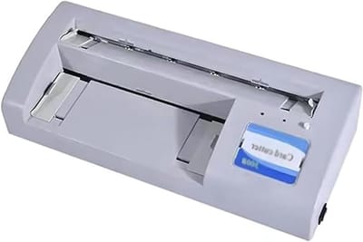 Elektrische Kaartsnijmachine - Visitekaartjes Maker - Kaarten Snijden - Automatisch Dual In-Feed - 30 Kaarten/Min - Zwart