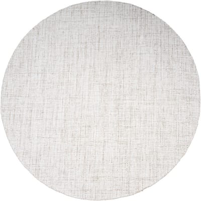 Vloerkleed Cross Light Beige - Rond ø200 cm - Wolmix Design Vloerkleed in Scandinavische / Japandi Stijl