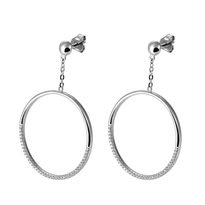 Orphelia 'Bliss' Dames 925 Sterling Zilver Oorbellen - Zilver ZO-7460
