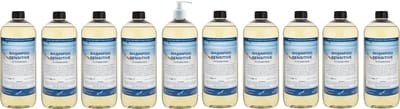 Shampoo Sensitive Care - 1 liter (transparant) - 10 stuks - met witte pomp - Voordeelverpakking - Haarverzorging