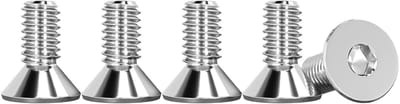 50 Stuks M4 X 10mm Verzinkte Schroeven met Zeskant Inbus, RVS V2A A2, DIN 7991 / ISO 10642 Volledige Draad Schroeven