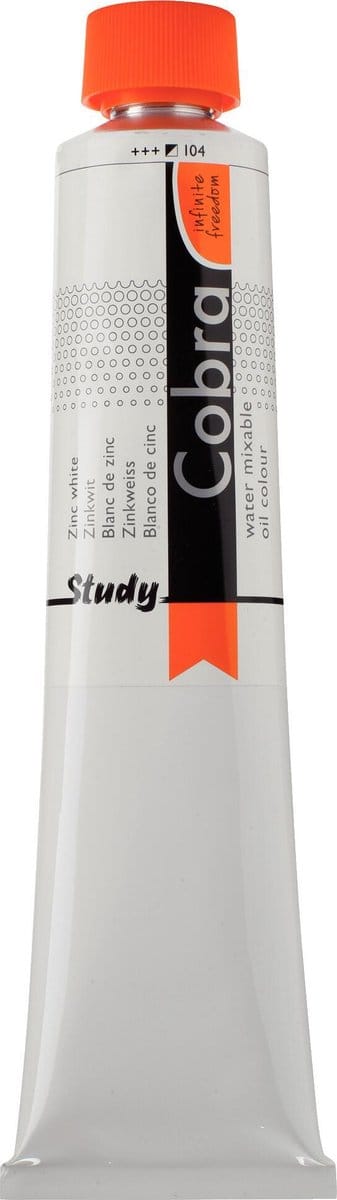 Cobra Study Water Vermengbare Olieverf Tube 200 ml Zinkwit 104