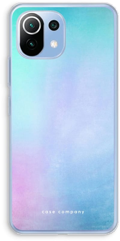 Case Company® - Hoesje geschikt voor Xiaomi Mi 11 Lite hoesje - Mist pastel - Soft Cover Telefoonhoesje - Bescherming aan alle Kanten en Schermrand