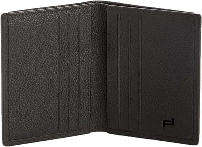 PORSCHE DESIGN Leren Kaarthoes Voyager Billfold 6 Black Zwart