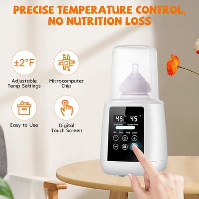 Lexium Flessenwarmer Onderweg - Draagbare Flessenwarmer - Oplaadbaar - Flesverwarmer - Babyvoeding