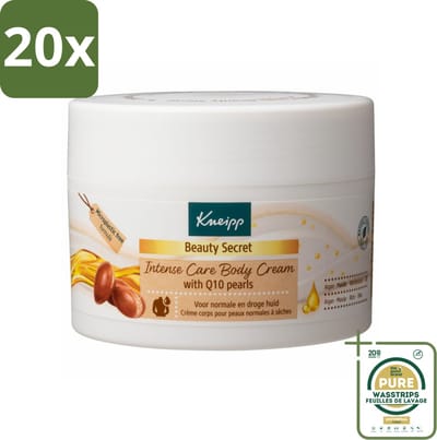 20 x Kneipp - Body crème - Beauty Secret - Met Q10 parels - 200 ml - Grootverpakking - Body Crème - Q10 Parels - Huidverzorging - Natuurlijke Oliën - Shea Butter