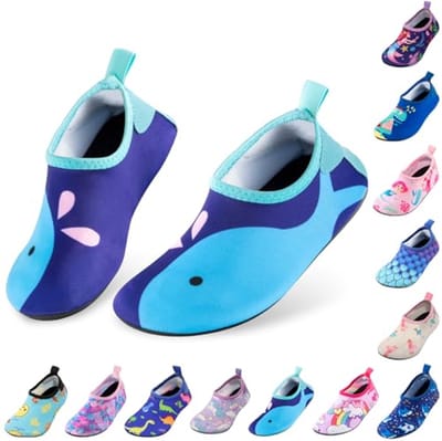 Owanvion Waterschoenen, voor kinderen, sneldrogend, antislip, blote voeten, zwemmen, aquasokken, voor strand, zwembad, voor jongens, meisjes, peuters, zuigelingen