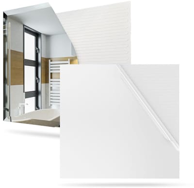 Elektrische verwarmingsfolie voor badkamerspiegel - Anti-condens folie 40 x 40 cm voor heldere reflectie