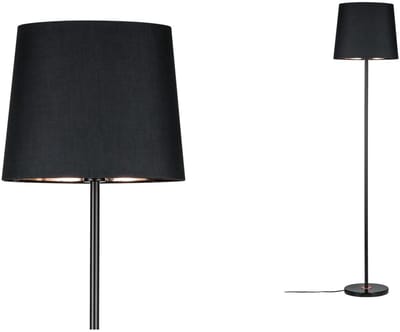 Neordic Staande lamp Enja E27 max. 20W Zwart, Koper Textiel, Marmer, Metaal