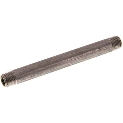 R 1/4'' RVS Dubbele Pijpnippel 20 Bar DIN 2982 - 120mm