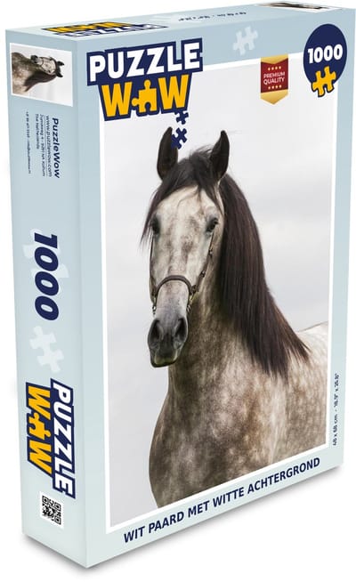 Puzzel Paard - Andalusiër - Halster - Schimmel - Legpuzzel - Puzzel 1000 stukjes volwassenen