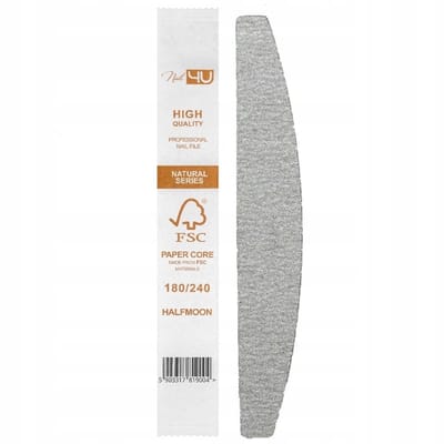 NAIL4U Nagelvijl Halve Maan 180/240 Naturel Papier