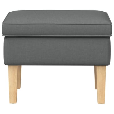 vidaXL - Voetenbank - Donkergrijs - 55 - x - 35 - x - 41 - cm - Stof