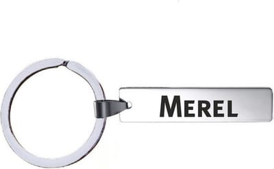 Sleutelhanger Met Naam - Merel - RVS