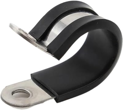 Buisklem - Slangklem P-clip - Leidingen Bevestigen - Verstevigde Banden - 30mm - Zwart
