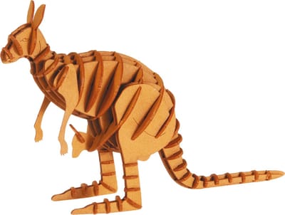 FRIDOLIN 3D Papier Model - Kangoeroe.