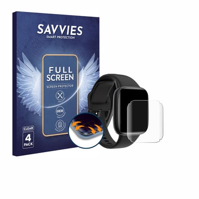 Savvies - Screenprotector voor Enomir GTX20 1.85" - Folie Beschermfolie transparant volledig dekking 4 Stuks