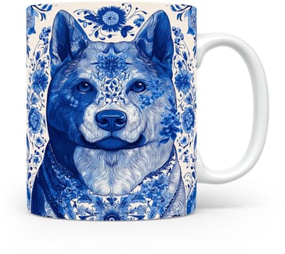 Mok Akita Beker voor koffie of tas voor thee, cadeau voor dierenliefhebbers, moeder, vader, collega, vriend, vriendin, kantoor, opa, oma, hond, kerst, sinterklaas, verjaardag