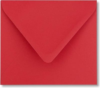 Envelop 12,5 x 14 Pioenrood, 60 stuks