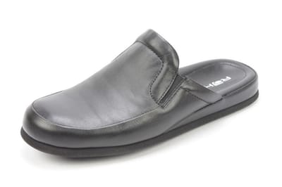 Rohde Leren Heren Pantoffels Instap - Zwart - 47