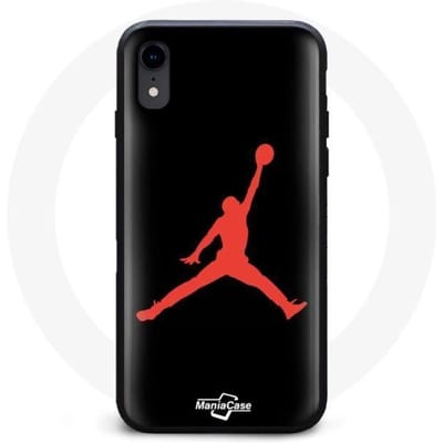 Coque - MANIACASE - Iphone XS - Rouge - NBA - Design sportif et tendance rouge