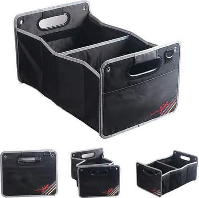 Auto-bagage-organizer, opvouwbare cargo-opbergcontainer, zwart, voor A1, A3, A4, A6, A8, A7, TT, Q3, Q5, Q7, RS3, kofferbaktas voor boodschappen, orde, transport, gebruiksvoorwerpen, opslag, universeel