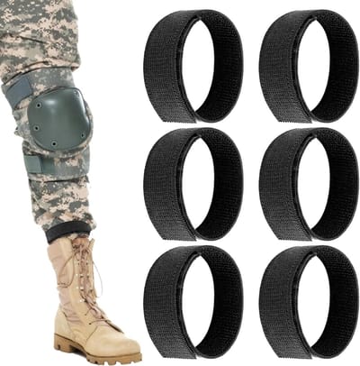 3 Paar Elastische Fietsclips voor Broeken en Schoenen - Rubber Bands voor Veiligheid bij Wandelen, Vissen en Militair Gebruik