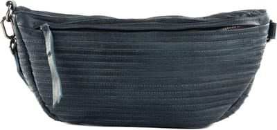 FREDsBRUDER Leren Gordeltas Riffel Beltbag Dusty Blue Blauwgrijs