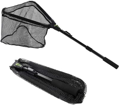 Schepnet met Telescopische Stang en Rubber Gecoat Nylon Net