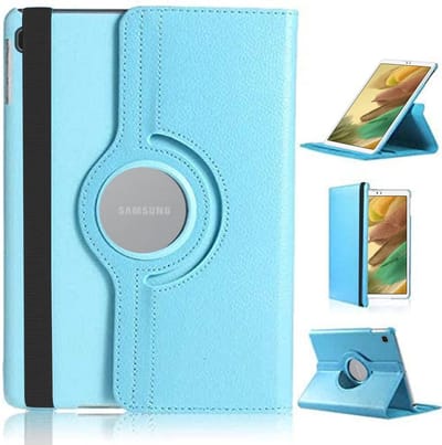Draaibaar Hoesje - Rotation Tabletcase - Multi stand Case Geschikt voor: Samsung Galaxy Tab A7 Lite - T220 / T225 8.7 inch - licht blauw