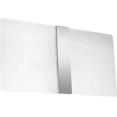 Sollux Lighting Wandlamp Azalia - G9 - wit/chroom - glas/staal - 18x35x5cm