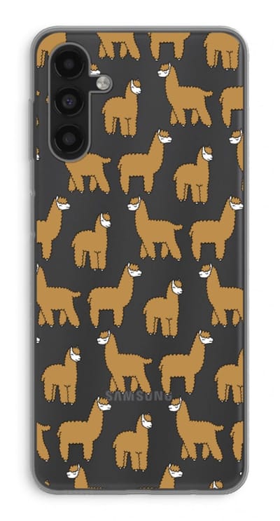 Case Company® - Hoesje geschikt voor Samsung Galaxy A13 5G hoesje - Alpacas - Soft Cover Telefoonhoesje - Bescherming aan alle Kanten en Schermrand