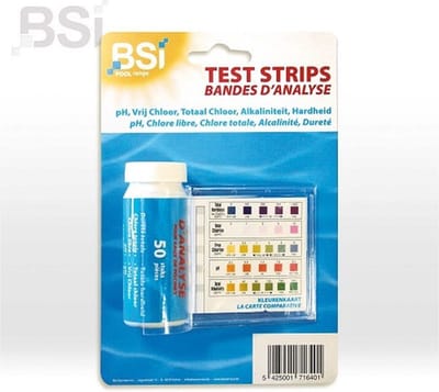 100x BSi Test strips voor zwembaden - waterkwaliteit controle - zwembadwater - PH meten