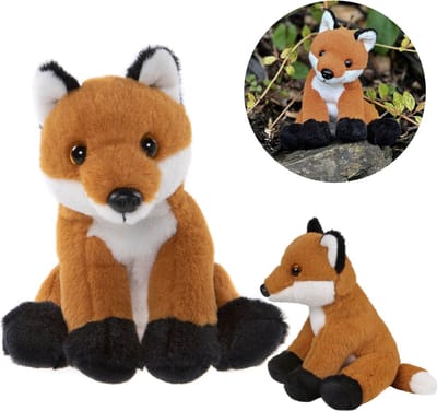 Charlie Bears Mascotte vos, uit de Cuddle Cubs serie, klein pluche, ideaal voor baby's, 13 centimeter
