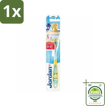 1 x Jordan Tandenborstel Step 3 (6-9 jaar) - Baby Tandenborstel - Kindertandenborstel - Tandenborstel 0-2 Jaar - Eerste Tandjes - Tandenpoetsen Baby