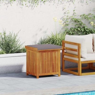 vidaXL - Kussenbox - voor - buiten - 60x50x61 - cm - massief - acaciahout