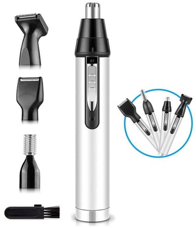 Trimmer voor oor- en neushaar bij mannen, verbeterde versie, 4-in-1 multifunctionele, oplaadbare professionele trimmer