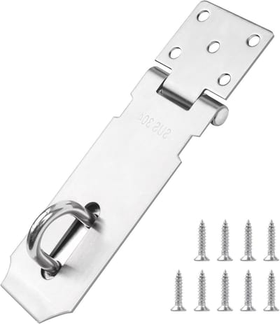 Heavy Duty Safety Raids 14cm Met Vergrendelbare Latch en 9 Grote Rvs Schroeven voor Kasten en Poorten