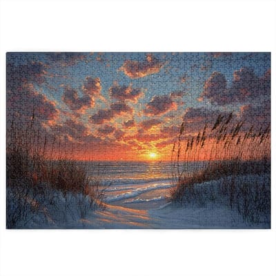 Houten Puzzel - Landschap Puzzel - Ontspanning Thuis - Lettertips Achterkant - 1500 Stukjes - Meerkleurig