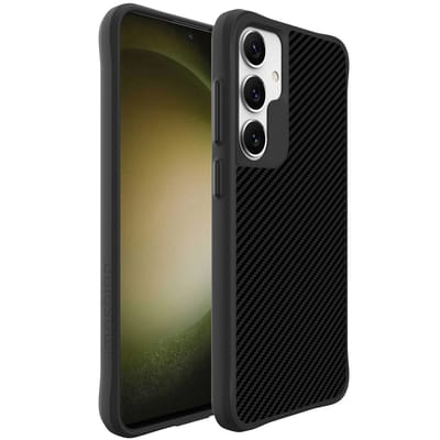 imoshion Hoesje - Geschikt voor Samsung Galaxy S24 - Hybrid Carbon Case - Zwart