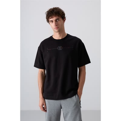 Oversized Geprinte Crew Neck T-shirt