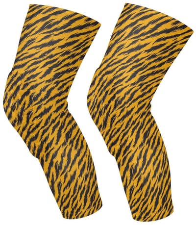 Kniebeschermers Basketbal - Sport Kniekousen - Bescherming Tijdens Sport - Honingraat Impact Bescherming - 47 cm Lengte - Geel Zwart