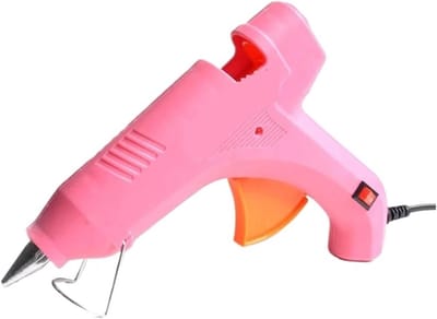 Lijmpistool Set - Heet Lijmpistool - DIY Knutselen - Roestvrijstalen Mondstuk - 4 Stuks - Roze
