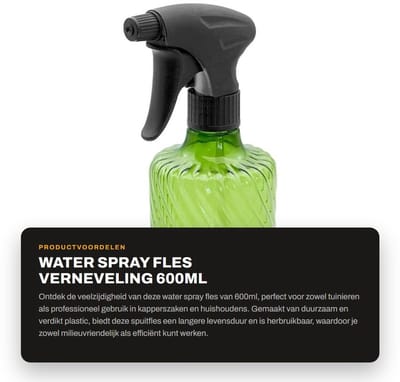 Dailygoods- Sprayfles 600ml - Herbruikbaar - Plastic - Trigger Sproeier - Duurzaam - Voor Planten en Reiniging - Vernevelaar