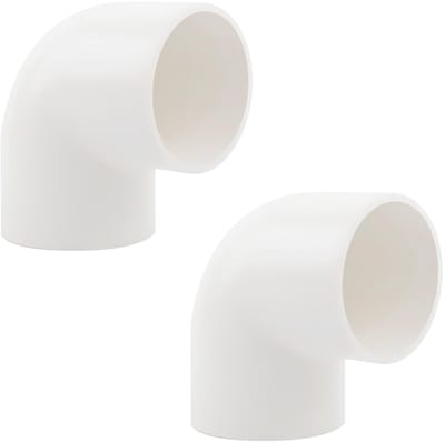 Cosensi- PVC Pipe Fitting 90° - 2 Stuks - Koppelstuk - Slangkoppeling - Verbinder - Hoge kwaliteit - Corrosiebestendig - Elbow Fitting