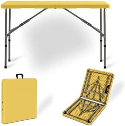 Opvouwbare Tafel - Campingtafel Picknicktafel - Buitenactiviteiten - Lichtgewicht Aluminium - 120 cm - Zilverkleurig