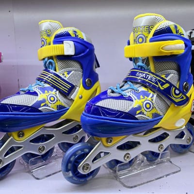 Kinderschaatsen, Beginners Rollerblades, Kinderen Enkelrijige Rollerblades L size 39-42 blauw