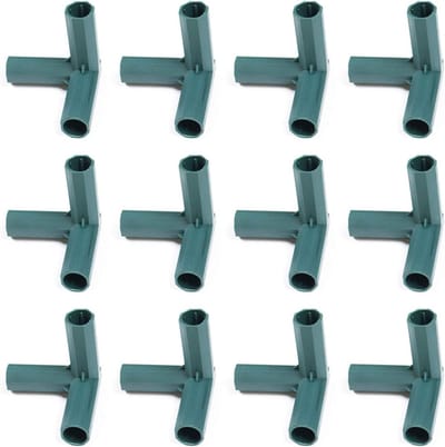 Set van 12 Universele PVC Koppelingen voor Tuinkassen en Constructies